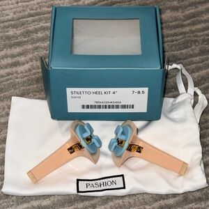 ✨ NWT Pashion Footwear 4” Stiletto Heel Kit – Sand – Sizes 7–8.5